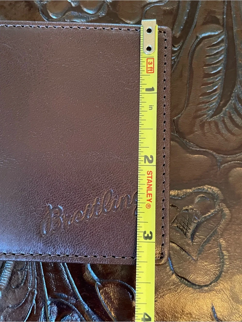 Breitling Brown Leather Bifold Wallet